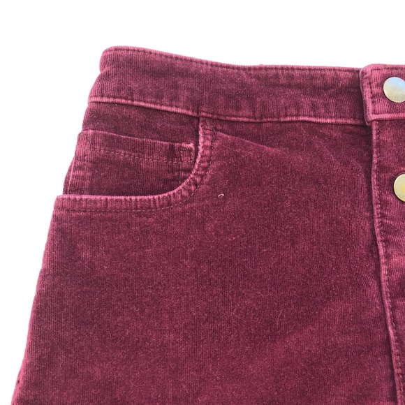 Express, Corduroy Mini Skirt, Button Down Front, Size 0 - Picture 7 of 16